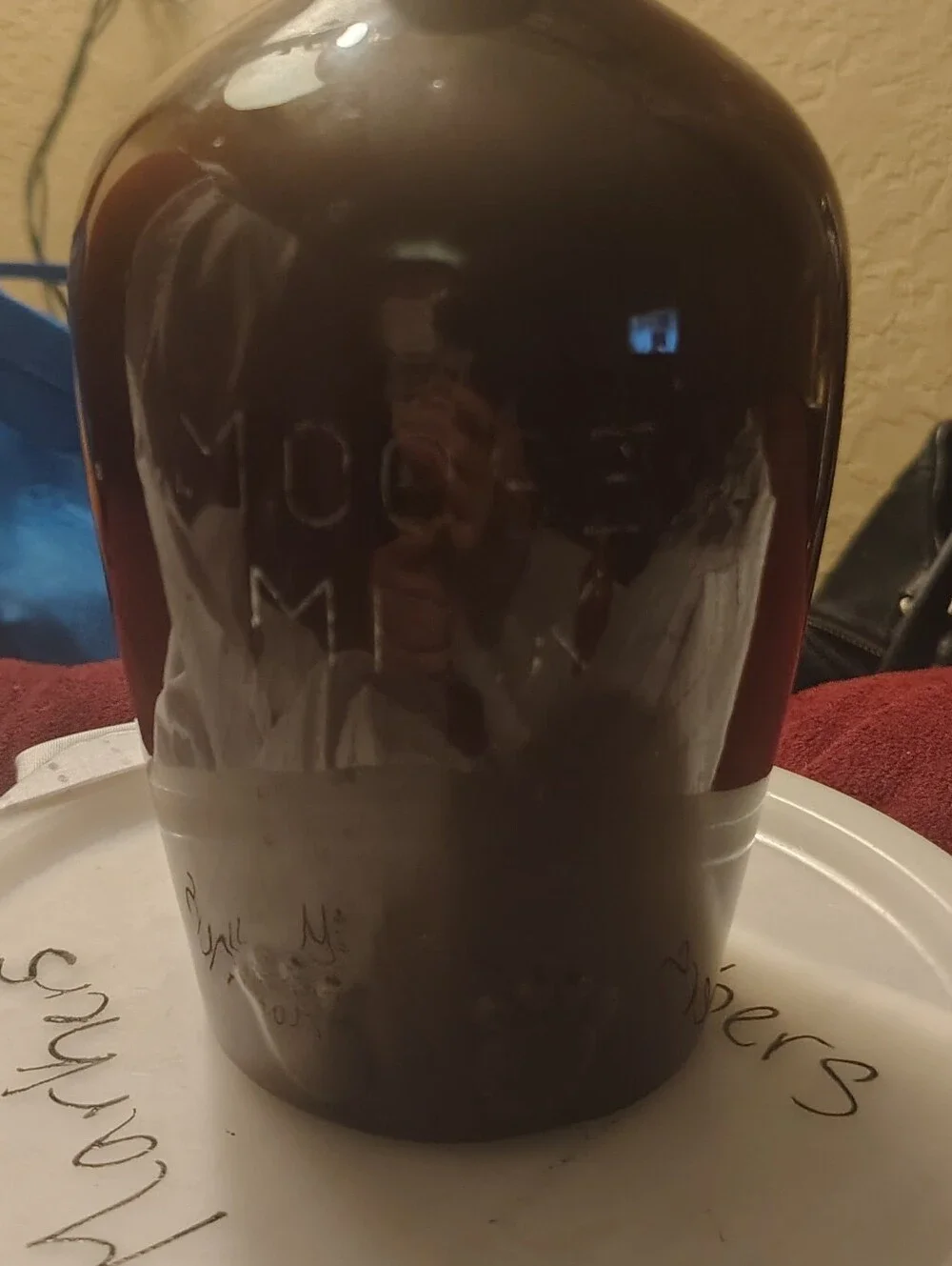 Brown Glazed Ceramic Moose Milk Jug